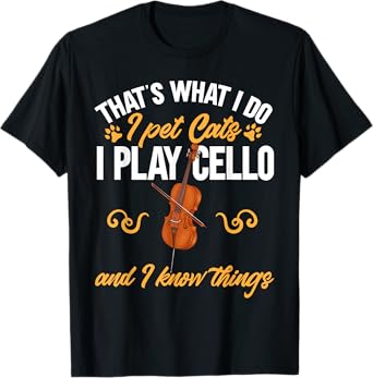 Cello Player Cellist Cat Musician Cello T-Shirt