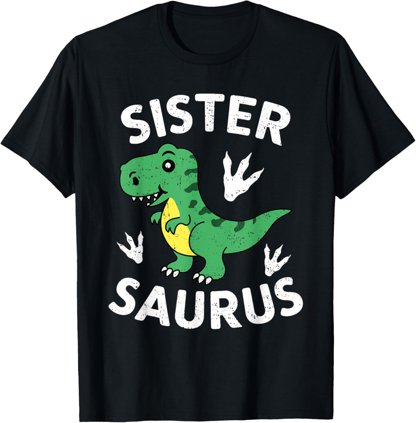Sister Saurus Dinosaur Birthday Family Matching Outfits T-Shirt