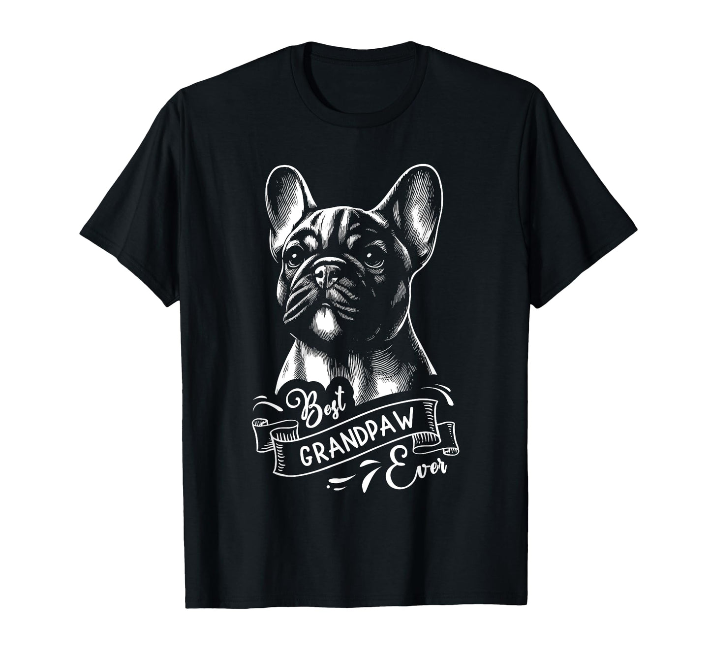 Best Grandpaw Ever French Bulldog Frenchie Dog Grandpa Men Women Kids T-Shirt
