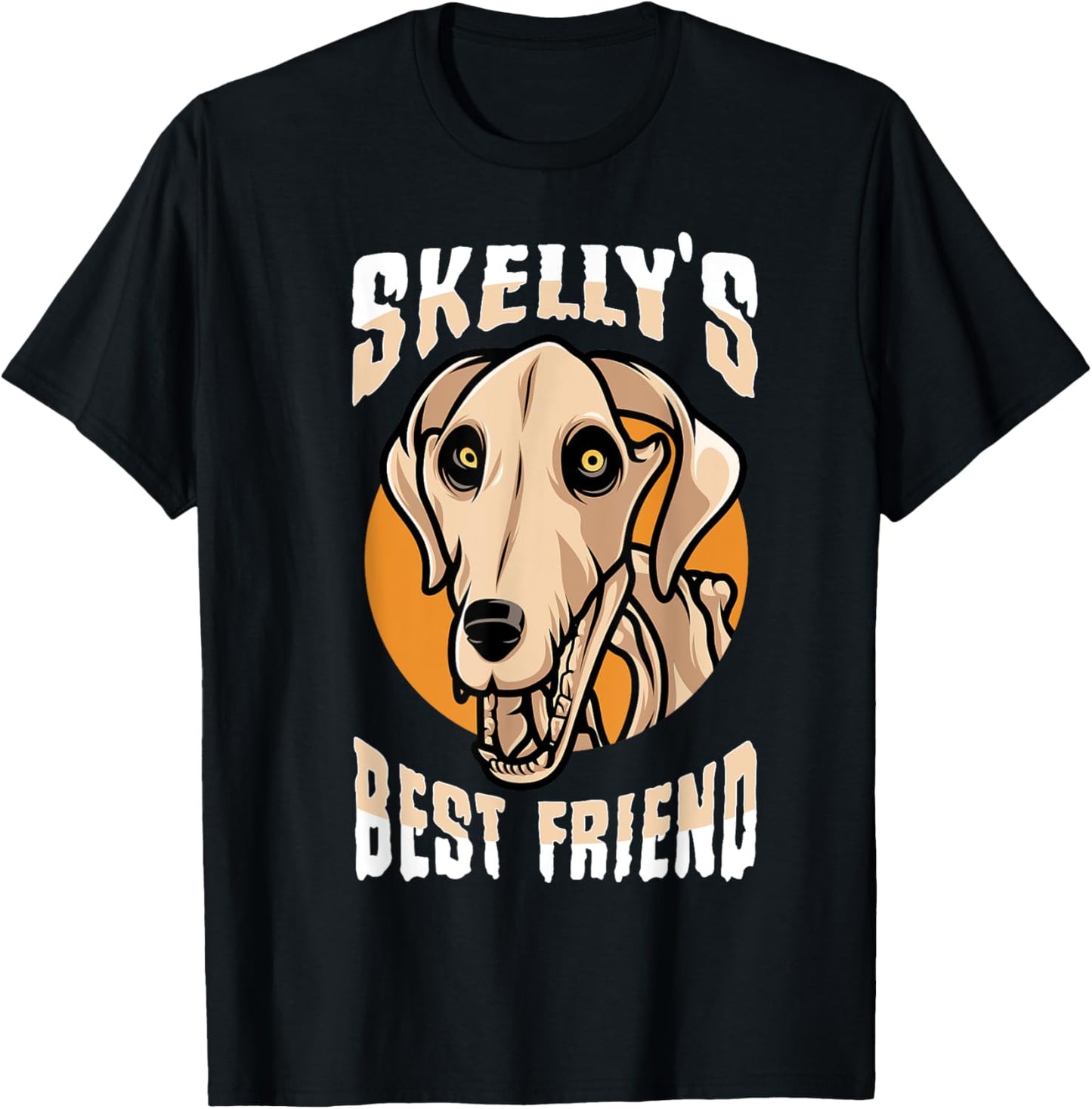 Giant Skelly Dog Halloween T-Shirt