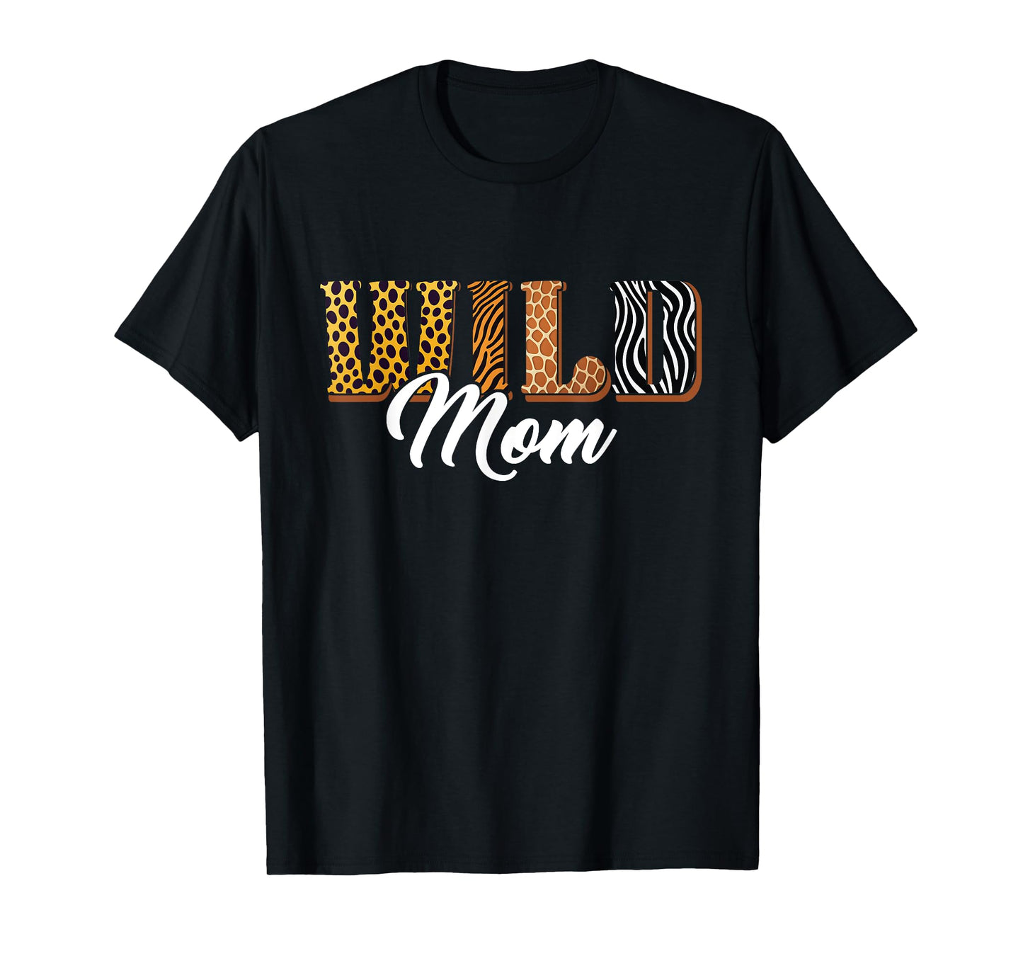 Wild Mom Zoo Safari Jungle Animal Birthday Matching Family T-Shirt