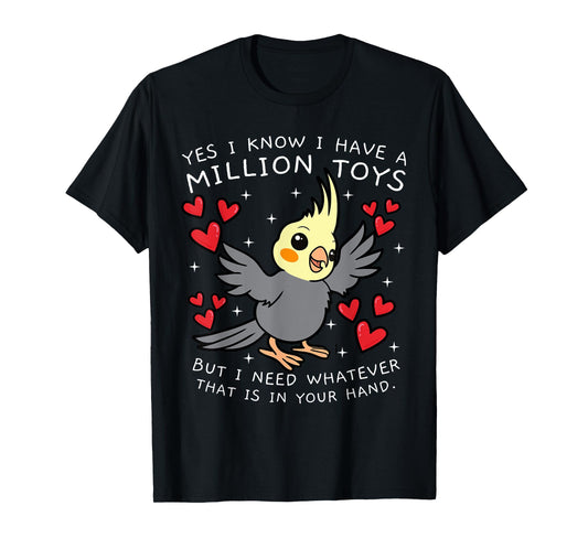 Cockatiel Cockatoo Lutino Parrot Weiro Bird Quarrion Tiel T-Shirt