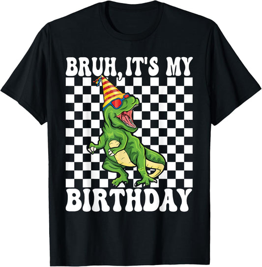 It's My Birthday Happy Kids T-Rex Boys - dino birthday party T-Shirt