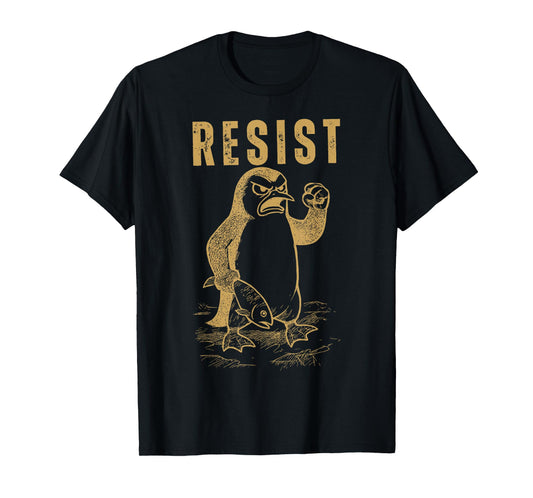 Penguins Resist Flippers Up T-Shirt
