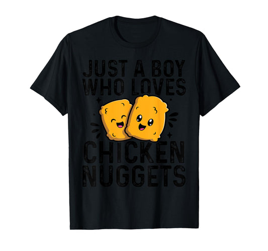 Chicken Nuggets Kids Just A Boy Who Loves Chicken Nuggets T-Shirt