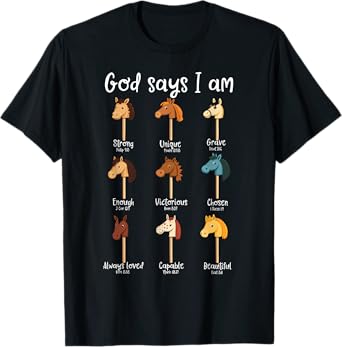 Funny Hobby Horsing Cute Hobby Horse for Girls God Saying T-Shirt