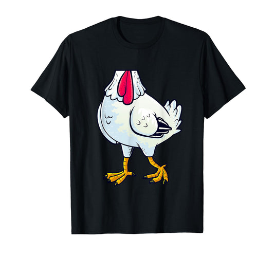 Chicken Costume Body Funny Farm Animal Farming Halloween T-Shirt