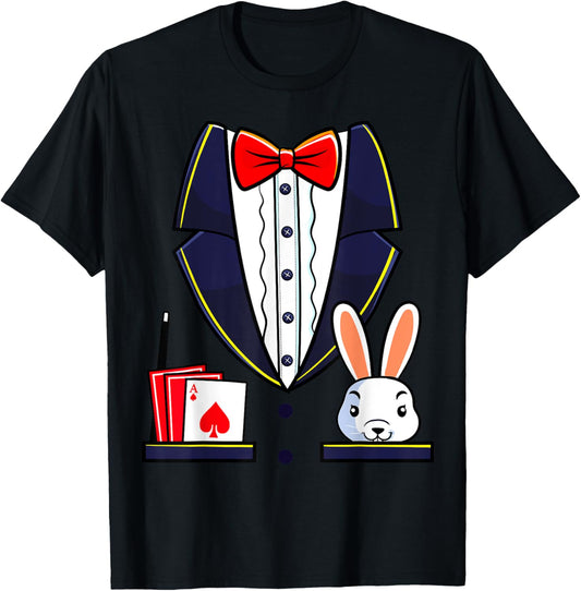 Magician Costume Halloween Magic Show Men Women Kids Boys T-Shirt