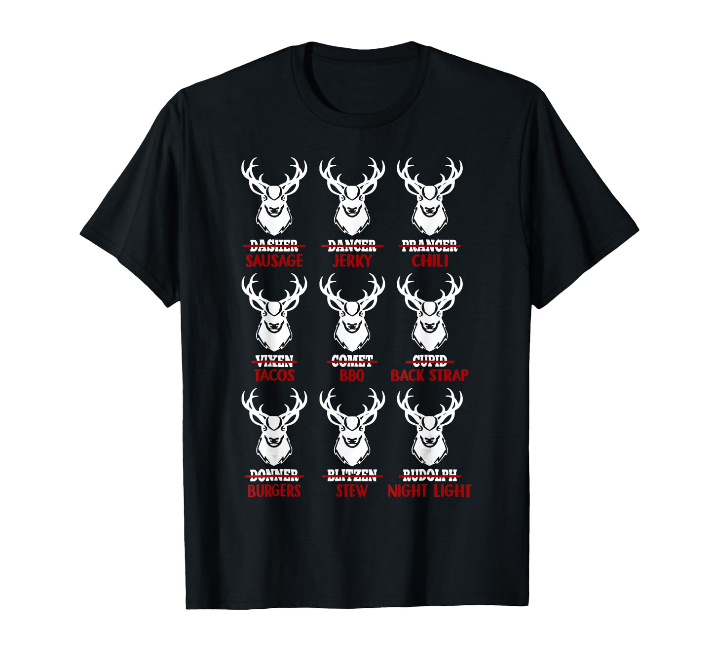 Funny Christmas Deer Bow Hunting Santa Men Women Hunter T-Shirt