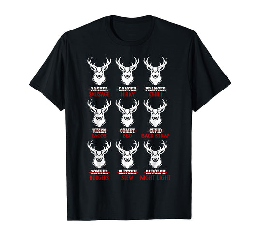 Funny Christmas Deer Bow Hunting Santa Men Women Hunter T-Shirt