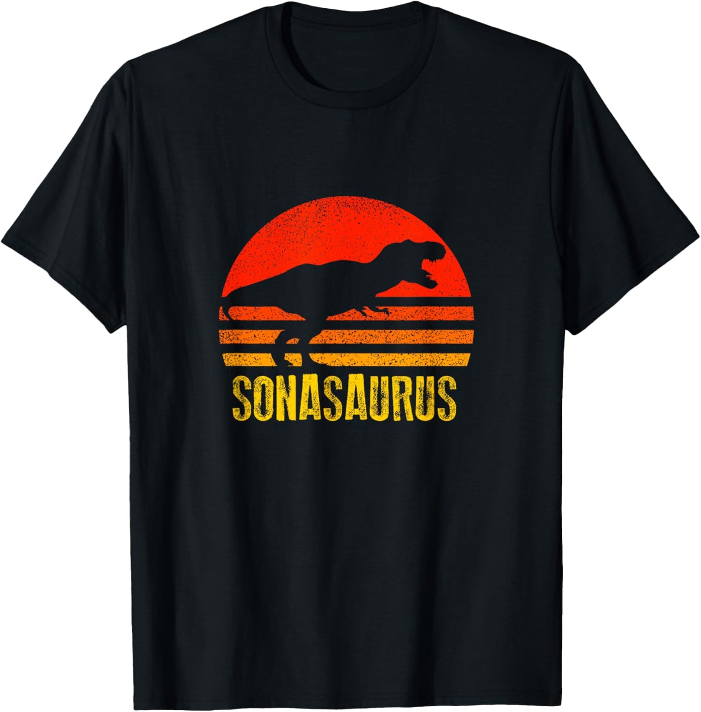 Sonasaurus Shirt Retro Vintage Sunset Dinosaur Gift T-Shirt