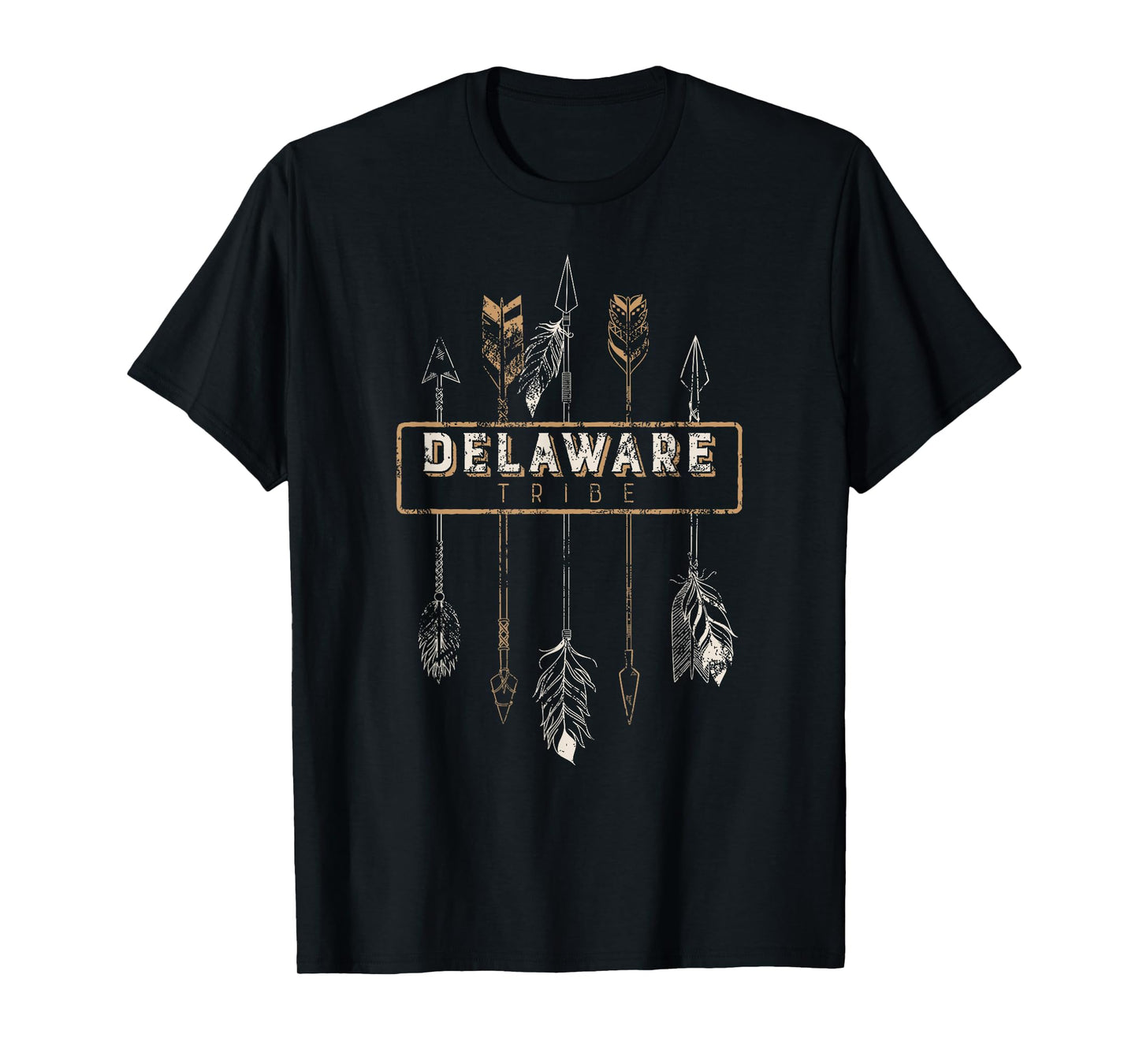 Delaware Tribe T Shirt Tribal Boho Distressed Arrows