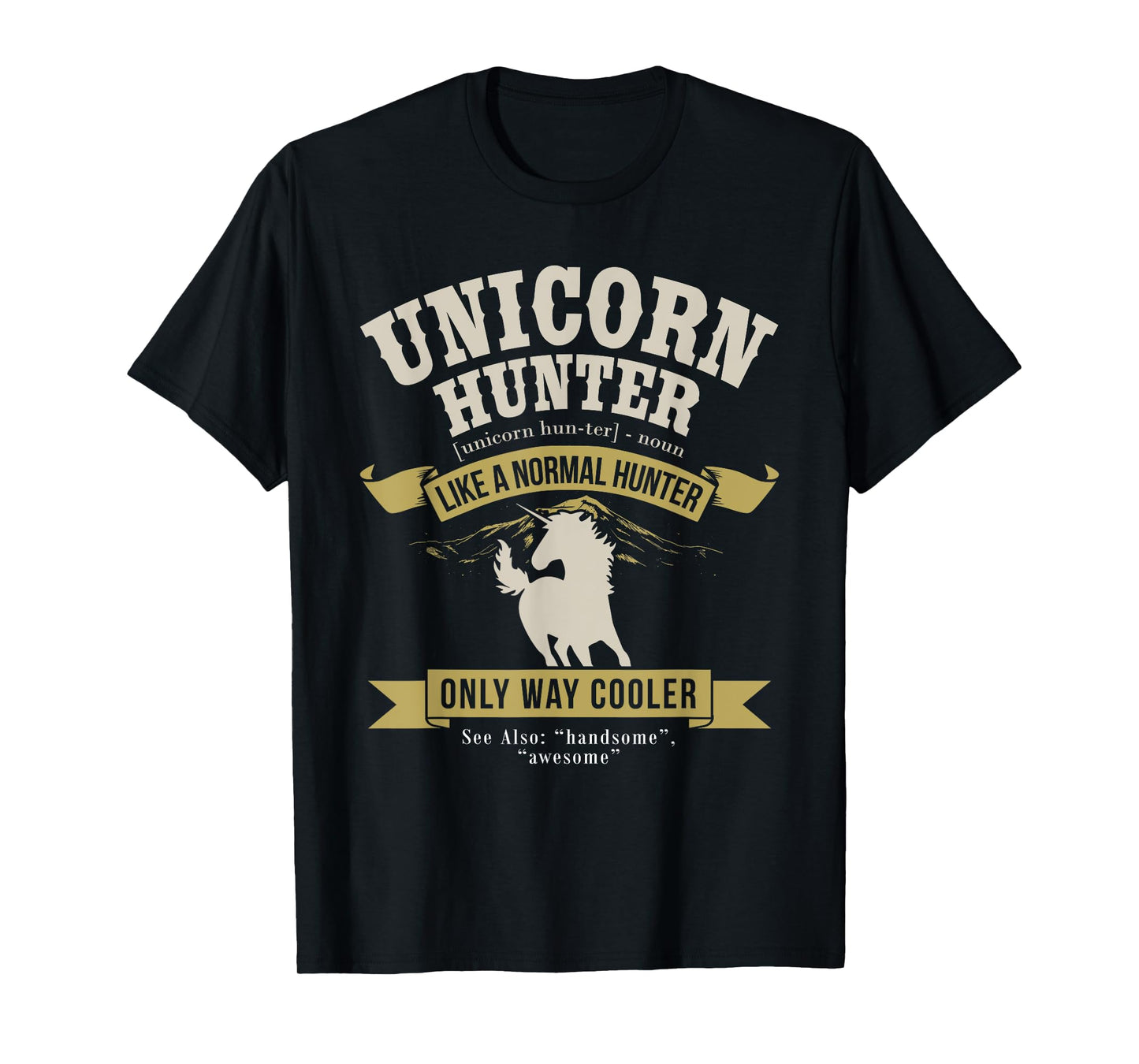 Funny Lazy Halloween Costume Fairy Rainbow Unicorn Hunter T-Shirt