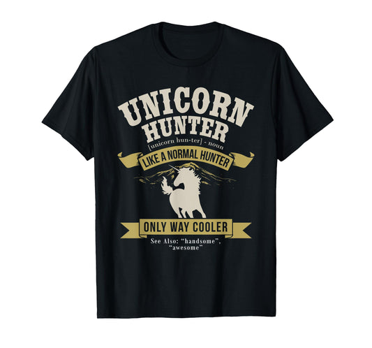 Funny Lazy Halloween Costume Fairy Rainbow Unicorn Hunter T-Shirt