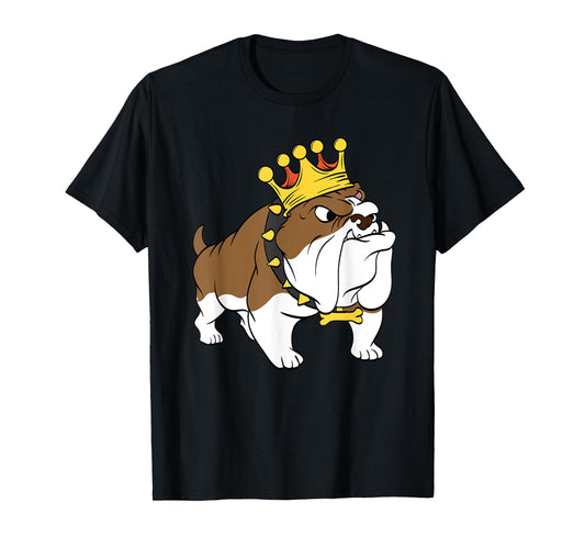 Bulldog Crown Animal World Dog Lover Tshirt T-Shirt for Men Women Girls Kids