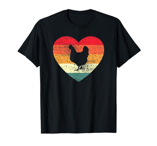 Girls I Love Chickens Retro Kids Womens Chicken T-Shirt