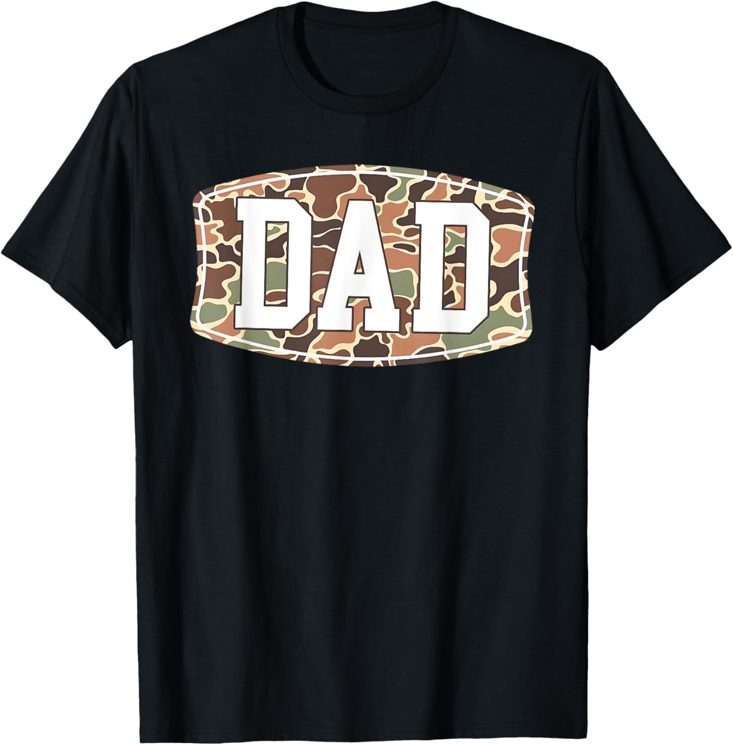 Men Old School Camo Dad, Retro Camouflage Daddy Father's Day T-Shirt