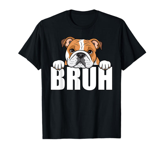 Funny English Bulldog Bruh Cute Dog Lover Men Boys Kids T-Shirt