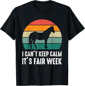 Retro State and County Fair Show Horse Equestrian Showing T-Shirt
