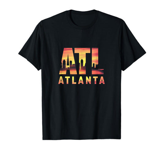 Atlanta ATL City Skyline T-Shirt