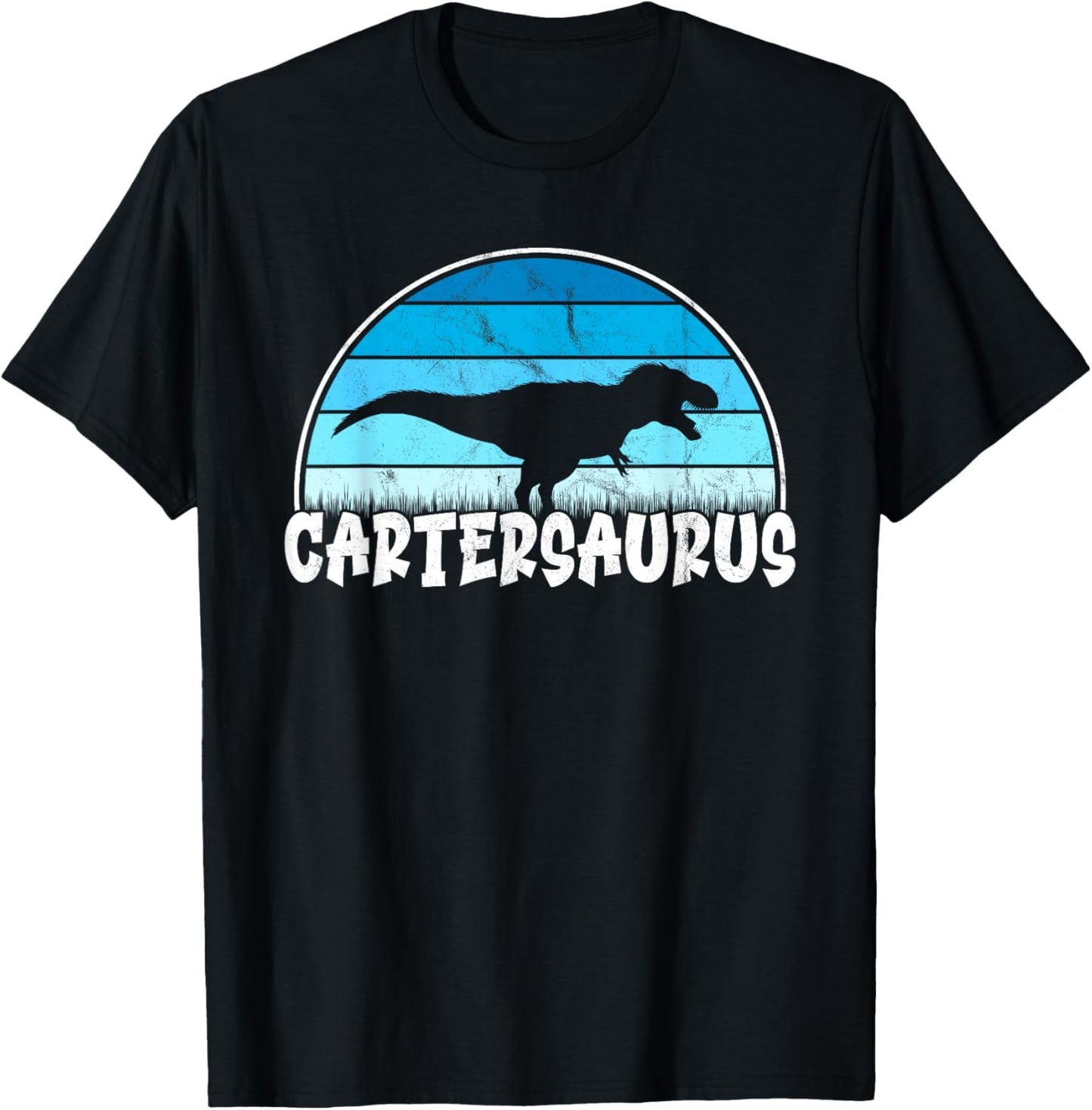 Cartersaurus T-Rex Dinosaur Carter Name Kids T-Shirt