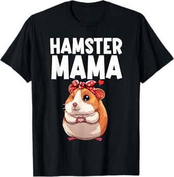 Hamster Art For Women Girls Hamster Lover Animal Hamster T-Shirt