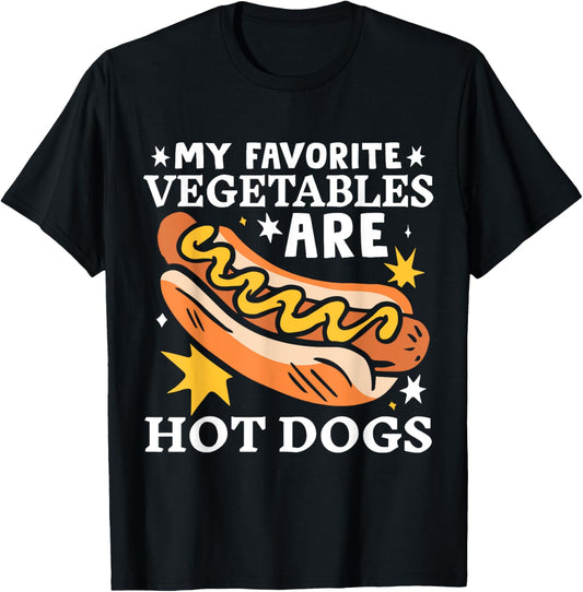 Funny Sausage BBG Hot Dogs Lover Hotdog T-Shirt