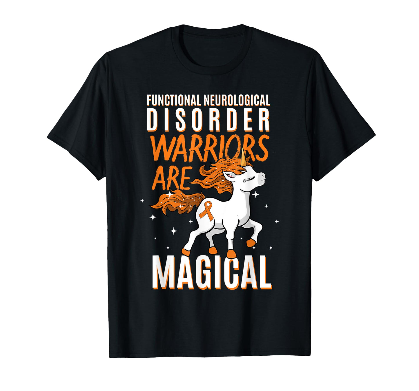 Functional Neurological Disorder Warrior Awareness Unicorn T-Shirt