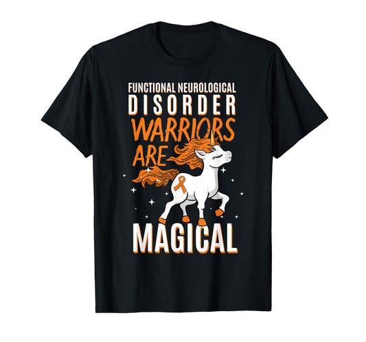Functional Neurological Disorder Warrior Awareness Unicorn T-Shirt