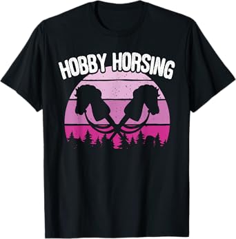 Retro Funny Hobby Horsing Cute Hobby Horse for Girls T-Shirt