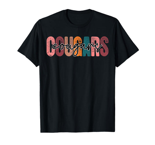 Cougars School Sports Fan Team Spirit T-Shirt