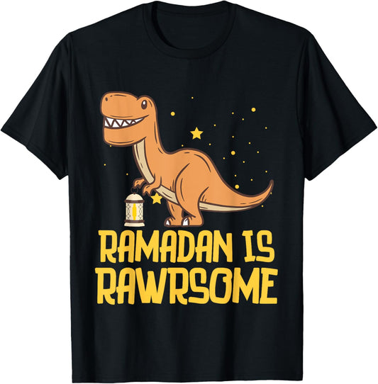 Dinosaur Ramadan is Rawrsome Dino Kids Ramadhan Islamic T-Shirt