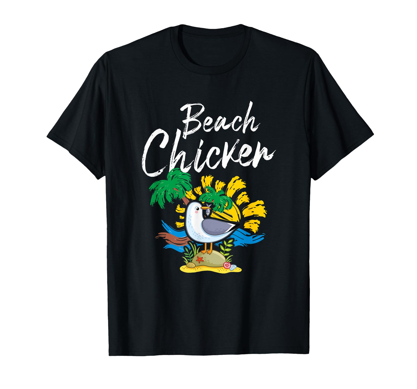 Seagull Beach Chicken Funny Animal Lover Men Women Kids T-Shirt