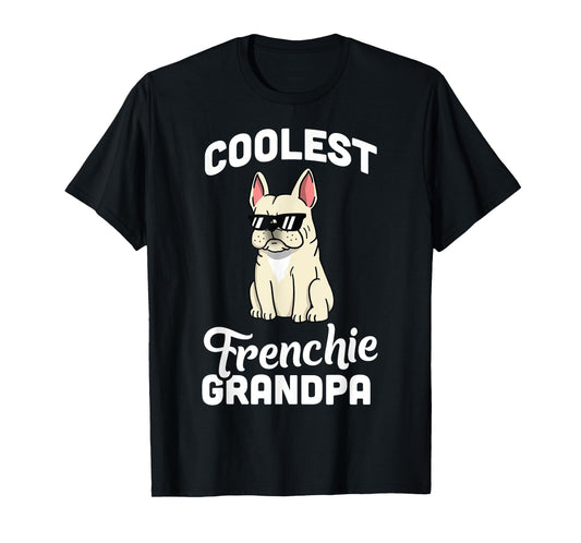 Coolest Cream French Bulldog Grandpa T-Shirt Dog Shirt Men Women Girls Kids T-Shirt
