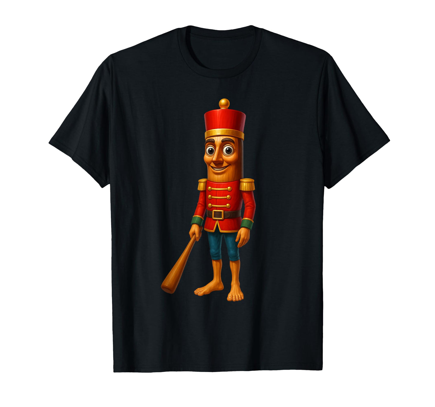 Kids Christmas Pajama Tung Sahur Nutcracker Brainrot Meme T-Shirt