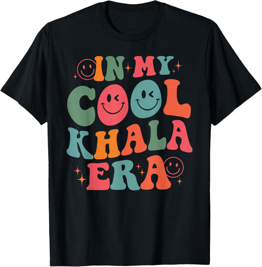 Groovy In My Cool Khala Era Aunt Funny Retro Gifts T-Shirt