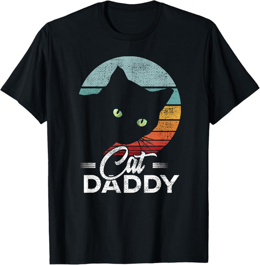 Best Cat Dad Daddy Ever Cat Lover Men T-Shirt