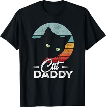 Best Cat Dad Daddy Ever Cat Lover Men T-Shirt