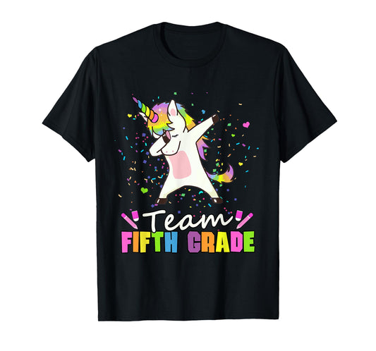 Unicorn Team 5th Grade - Fifth Grade Squad T-Shirt