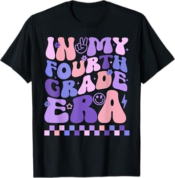 In My Fourth Grade Era 4th Grade Teacher Student Boy Girl T-Shirt