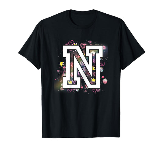 Kids Letter N Clothing For a Girl Who's Name Starts With N T-Shirt