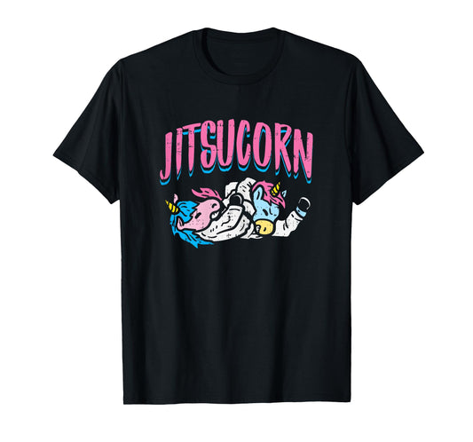 Jitsucorn Jiu Jitsu Unicorn Funny Grappling Martial Art Gift T-Shirt