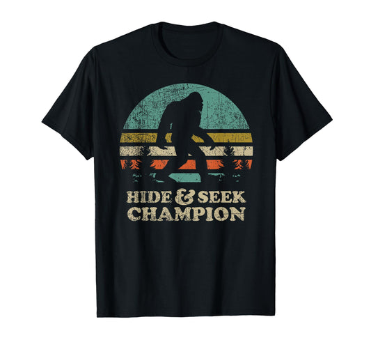 Hide & Seek Champion Bigfoot 1967 Funny T-Shirt