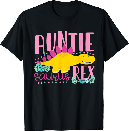 Auntie Saurus Rex Funny Dinosaur Women Aunt T-Shirt