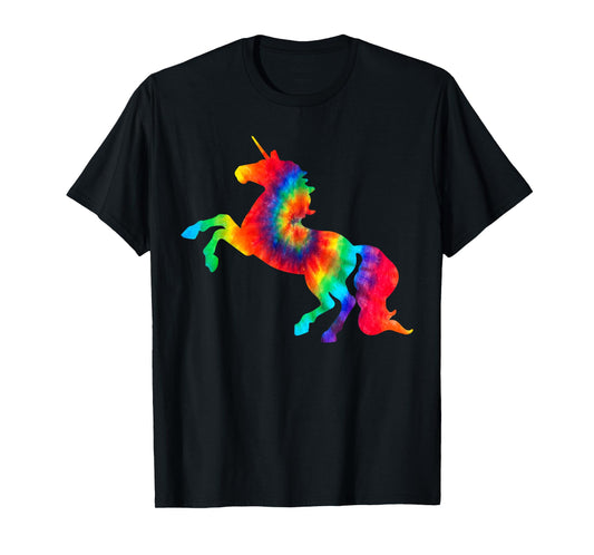 Cool Unicorn Tie Dye T-Shirt Gift For Funny Boys And Girls T-Shirt