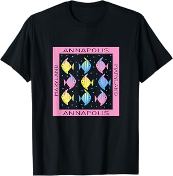 Annapolis Maryland Vintage Fishing T-Shirt