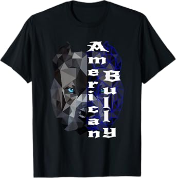 American Bully Copper Ears Polygon Picture American Bully T-Shirt