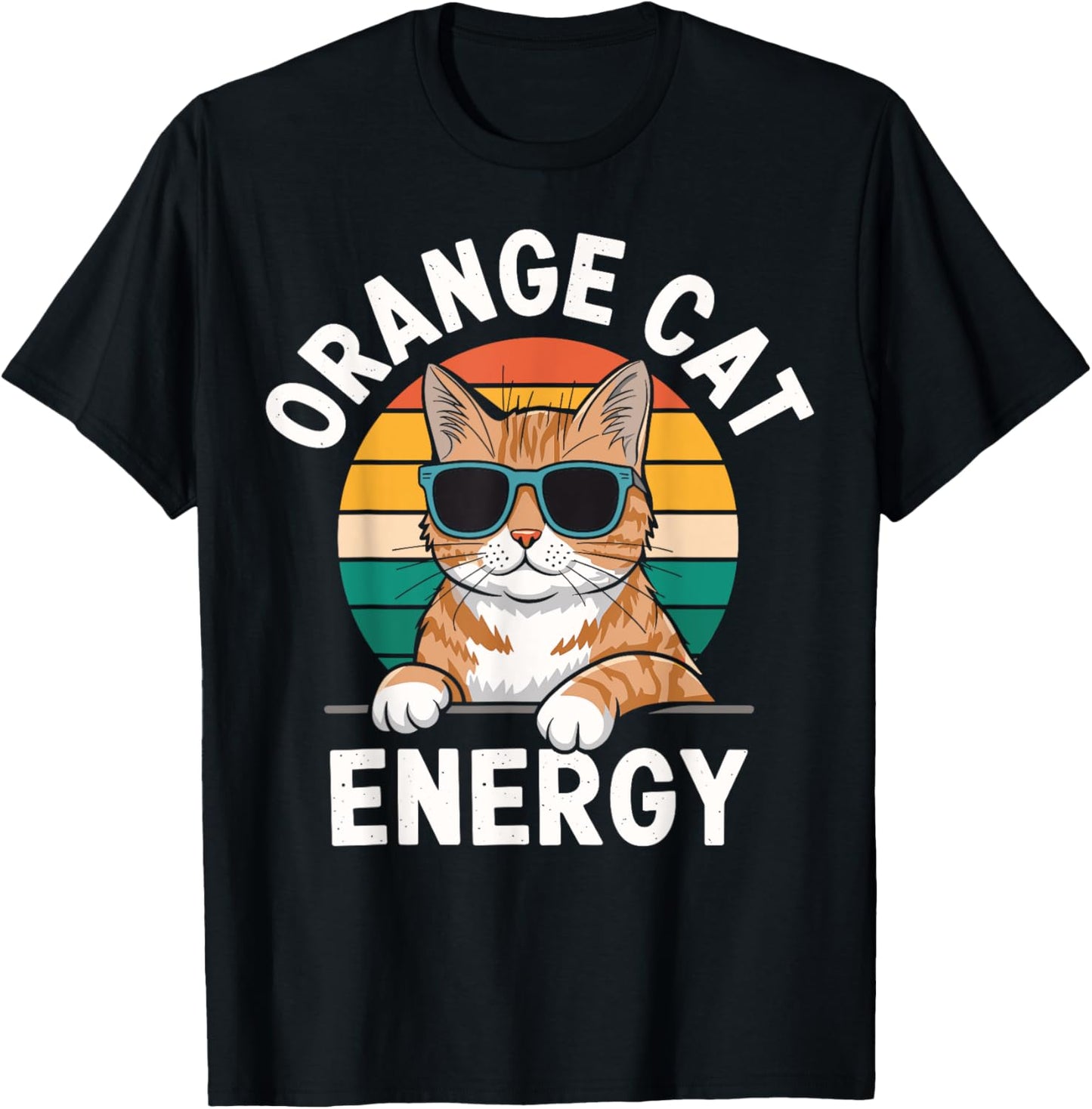 Orange Cat Energy Tabby Cat T-Shirt
