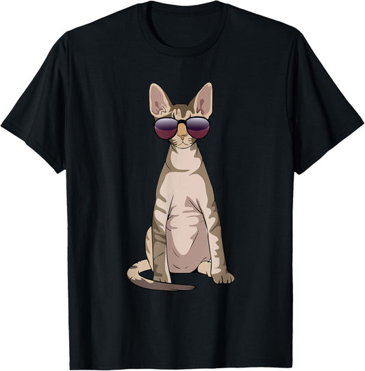Devon Rex Cat Tee Shirt, Cat Lover Gifts