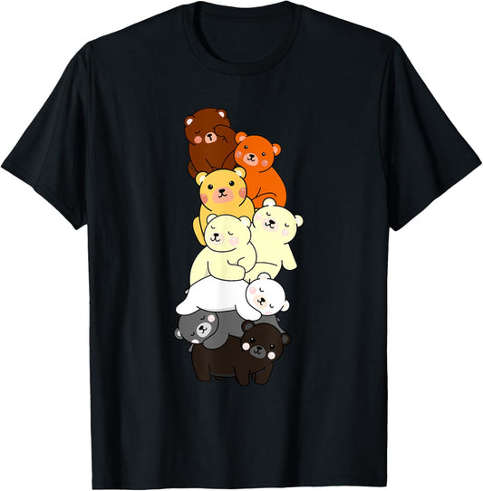 Cute Gay Bear Pride Flag Colors for Gay Bear Cubs T-Shirt